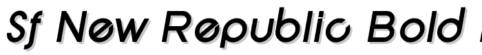 SF New Republic Bold Italic font